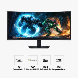 40" Odyssey G7 G75F WUHD 180Hz Gaming Monitor Black