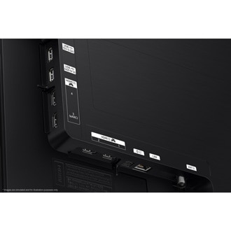ทีวี Samsung 2026 OLED รุ่น S90H มีพอร์ต USB, HDMI, LAN, เสาอากาศ และอื่นๆ อยู่ทั้งด้านข้างและด้านล่าง