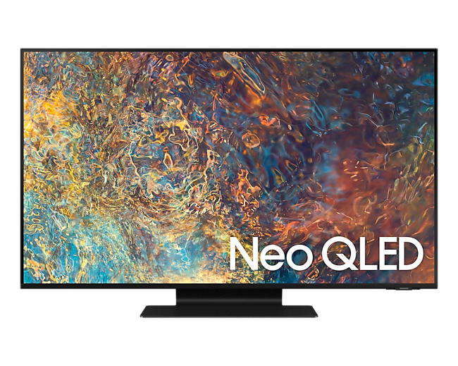 ภาพด้านหน้าของตัวทีวี 50 นิ้ว  QN90A Neo QLED 4K Smart TV (2021)