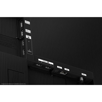 Samsung 2025 OLED S85F มีพอร์ต USB, HDMI, LAN, เสาอากาศ และอื่น ๆ ที่ด้านข้างและด้านล่าง