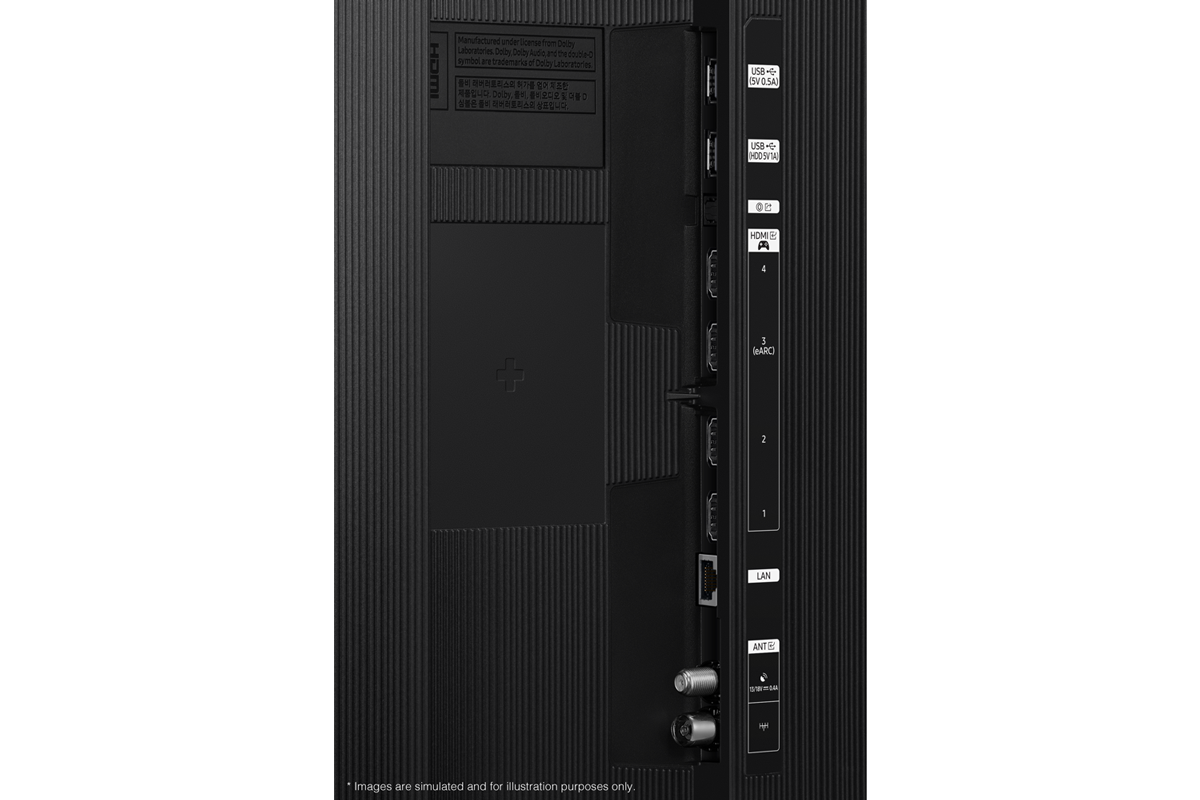 [Sáms~úñg 2025 Ñ~éó QL~ÉD QÑ~900F มีพอร์ต ÚSB~, HDMÍ~, LÁÑ, เสาอากาศ และอื่น ๆ ที่ด้านข้าง]