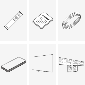 [อุปกรณ์เสริม Sáms~úñg 2025 Ñ~éó QL~ÉD 8K Q~Ñ990F ที่ให้มาได้แก่ รีโมทคอนโทรล, สายไฟ, คู่มือ, Wí~rélé~ss Óñ~é Cóñ~ñéct~ และ Slím~ Fít W~áll-m~óúñt~]