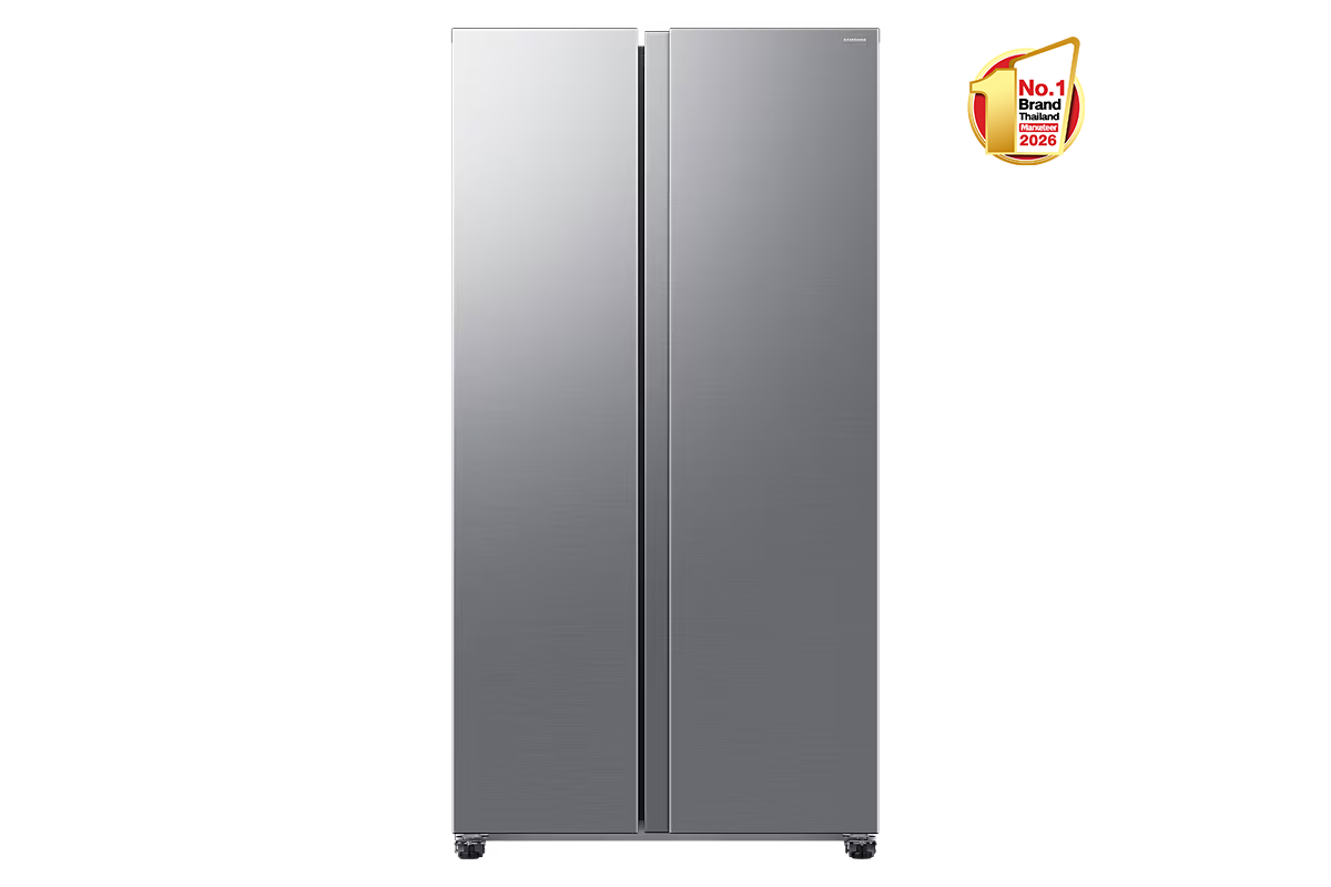 ตู้เย็น Side by Side RS40H53X2TST พร้อมด้วยดีไซน์โมเดิร์นอันโดดเด่น 529 ลิตร Silver