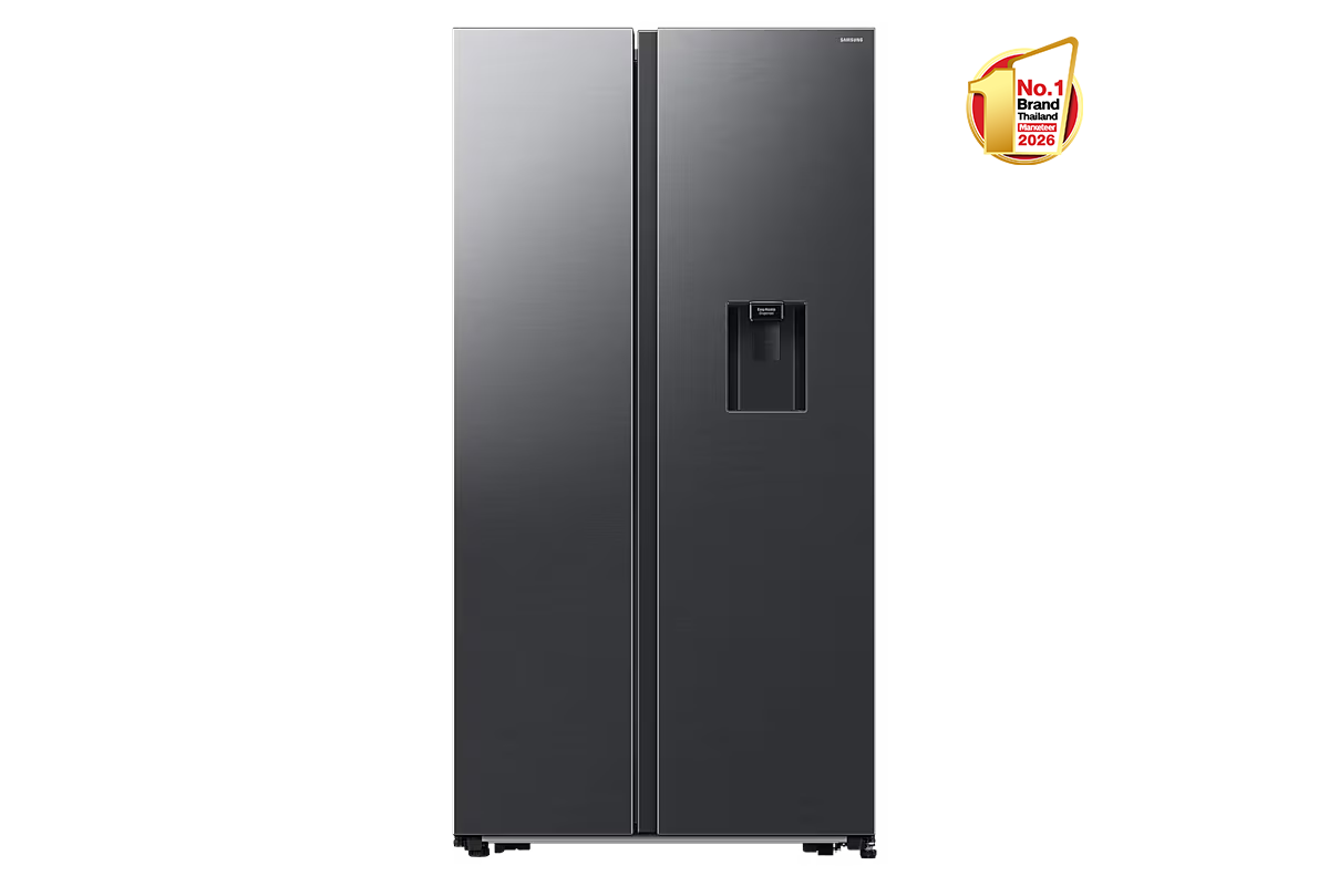 ตู้เย็น Side by Side 578 ลิตร/20.4 คิว RS57DG4100B4ST พร้อมด้วย Large Capacity Gentle Black Matt