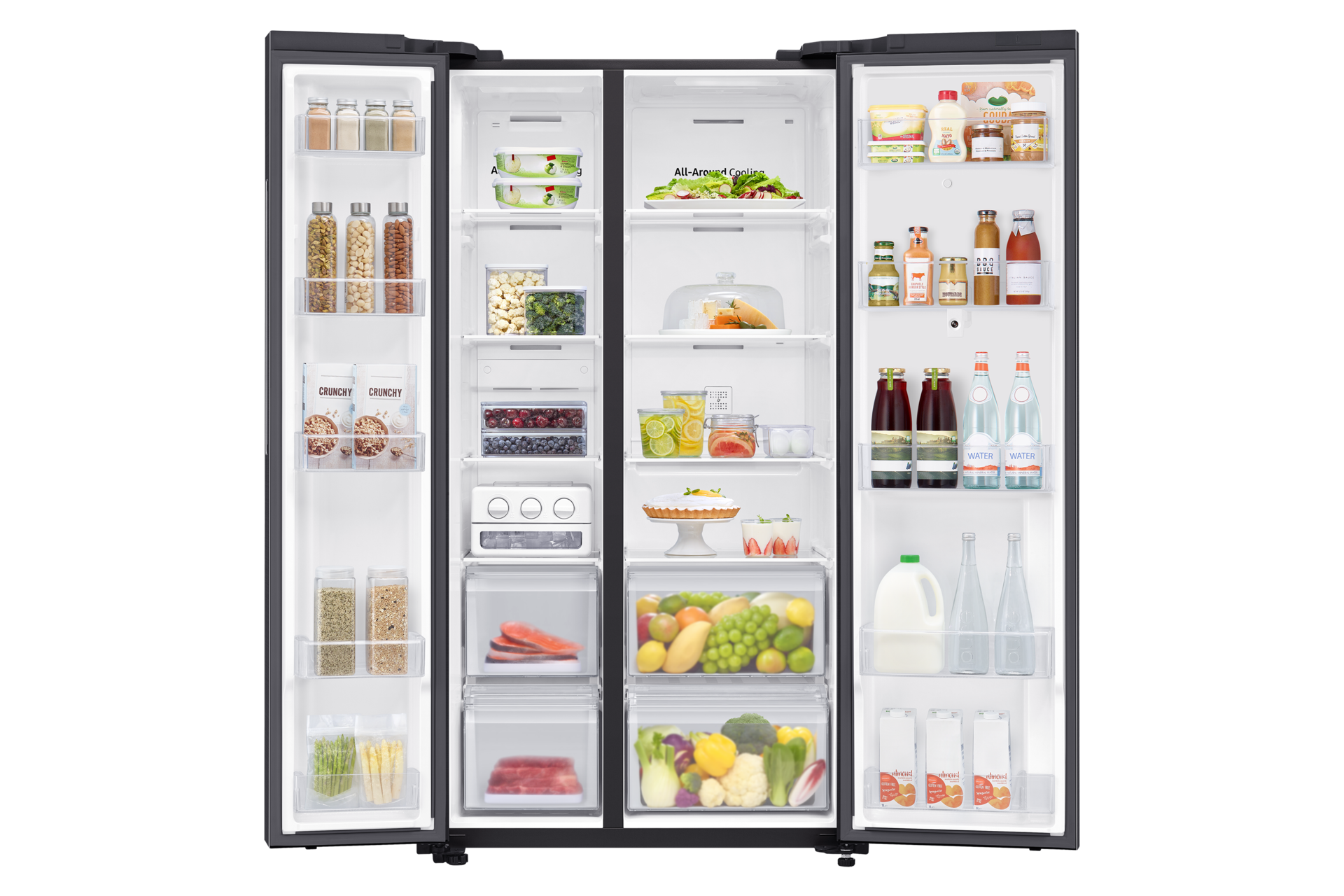 front-open-with-food Black