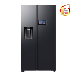 ตู้เย็น Side by Side 615 ลิตร RS90F65D2FST พร้อมด้วย Family Hub Black Doi