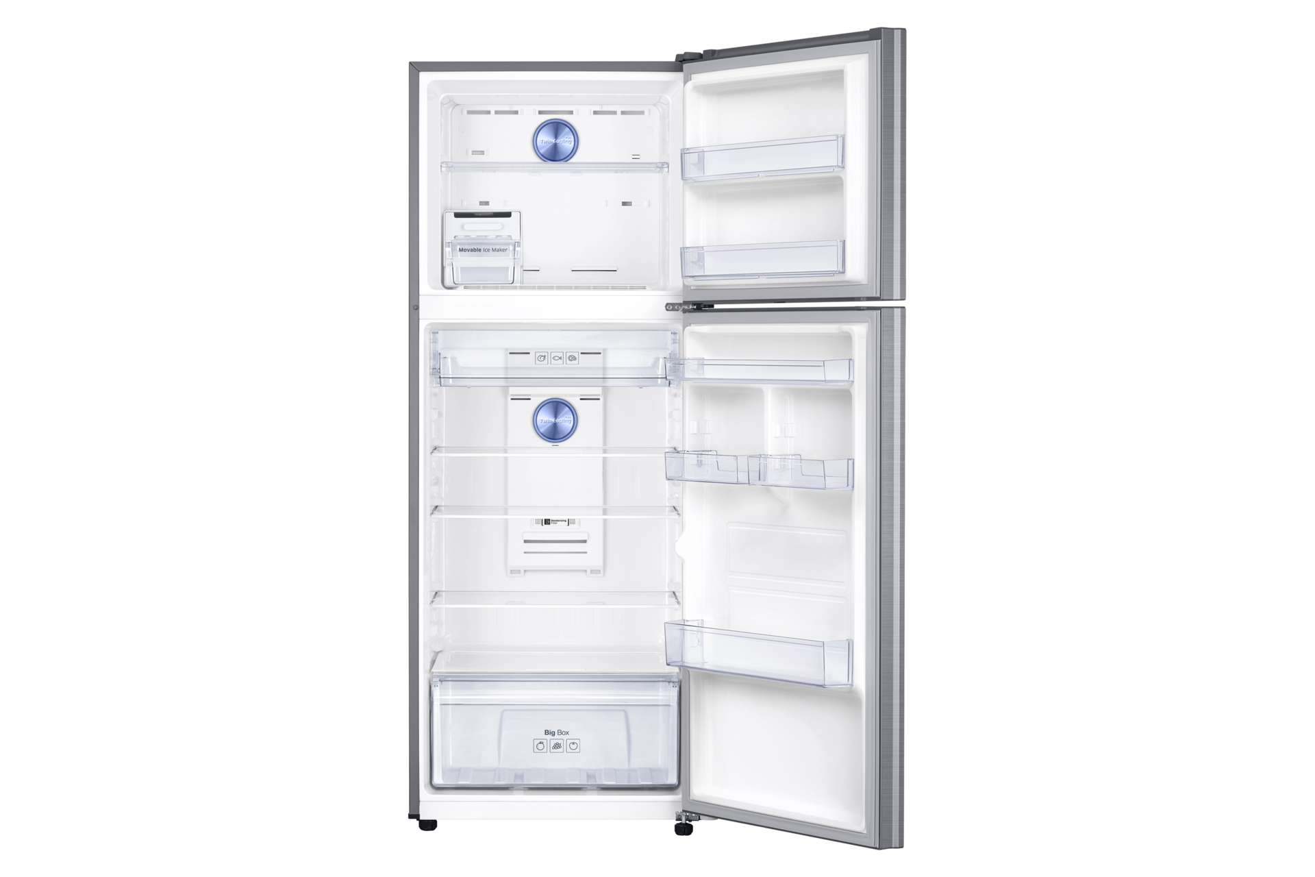 ด้านหน้าเปิด สีเงิน