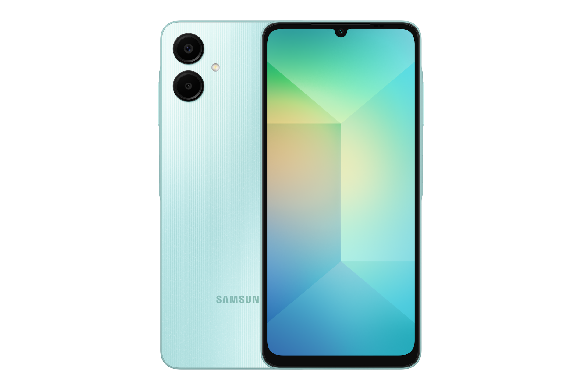 Galaxy A06 ด้านหน้า Light Green