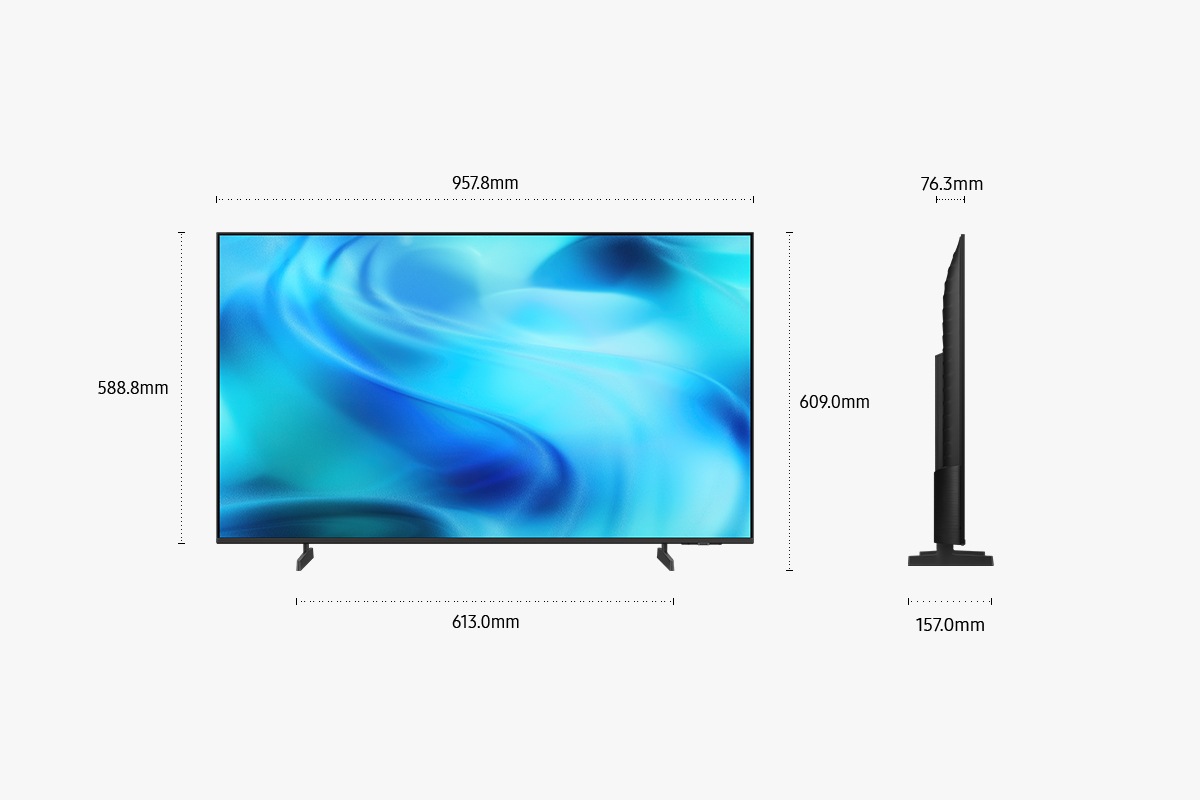 43" Crystal UHD U8000H 4K Samsung Vision AI Smart TV (2026) Titanium Gray