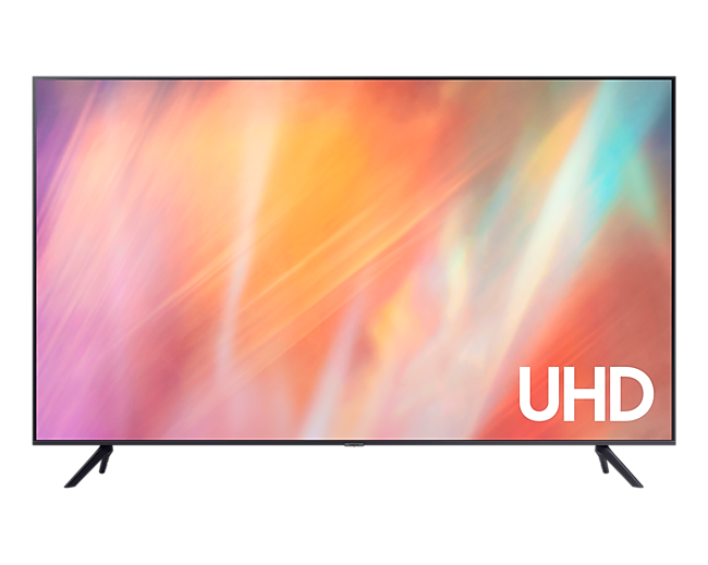 ภาพด้านหน้าของตัวทีวี 50 นิ้ว  AU7700 UHD 4K Smart TV (2021)