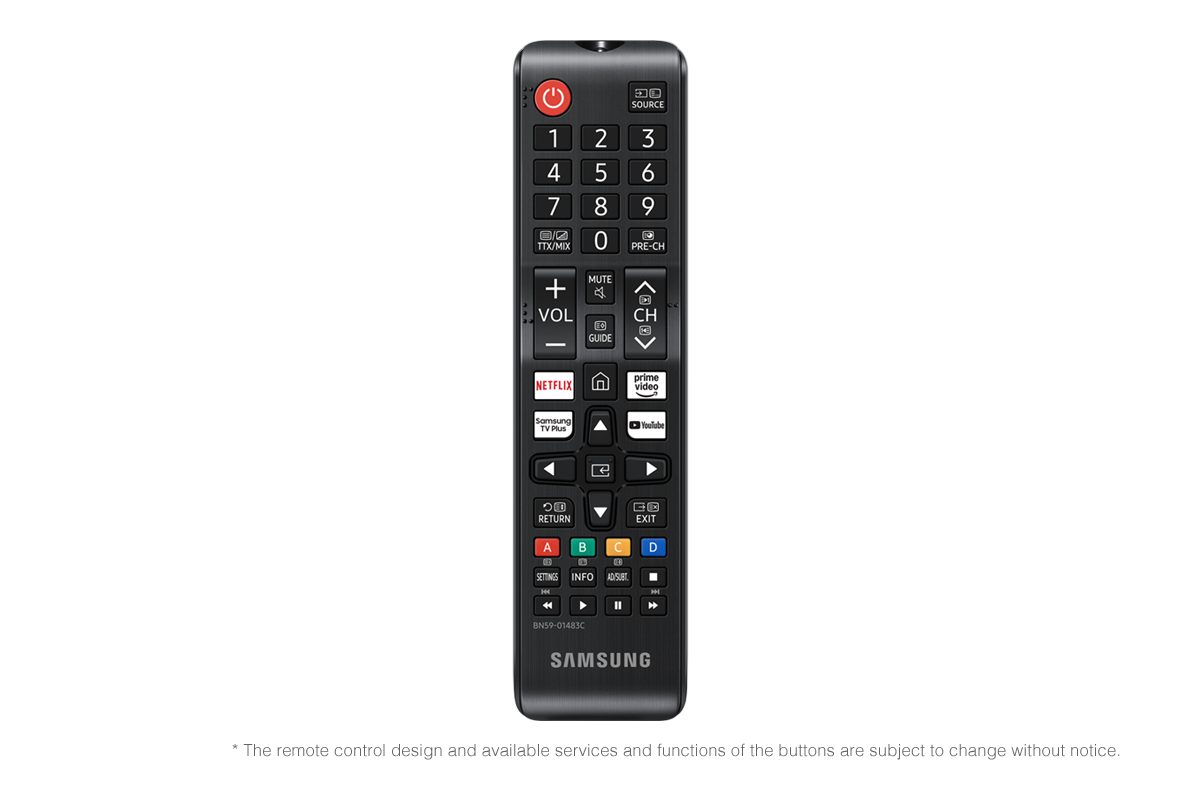 รีโมทอัจฉริยะ Samsung ที่สามารถควบคุม Samsung 2025 Crystal UHD UE100F ได้