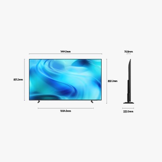 65" Crystal UHD U8000H 4K Samsung Vision AI Smart TV (2026) Titanium Gray