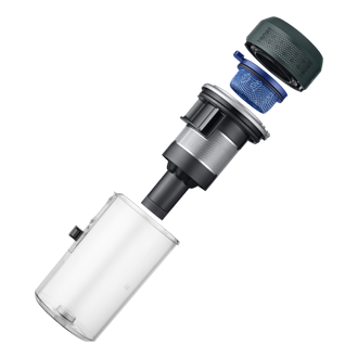 Jet85S Stick VC with HexaJet Motor 250W Dust-Bin-Detail3 Phantom Green 