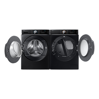 Laundry with Big Capacity and Durability Front-Open-Pair Black 