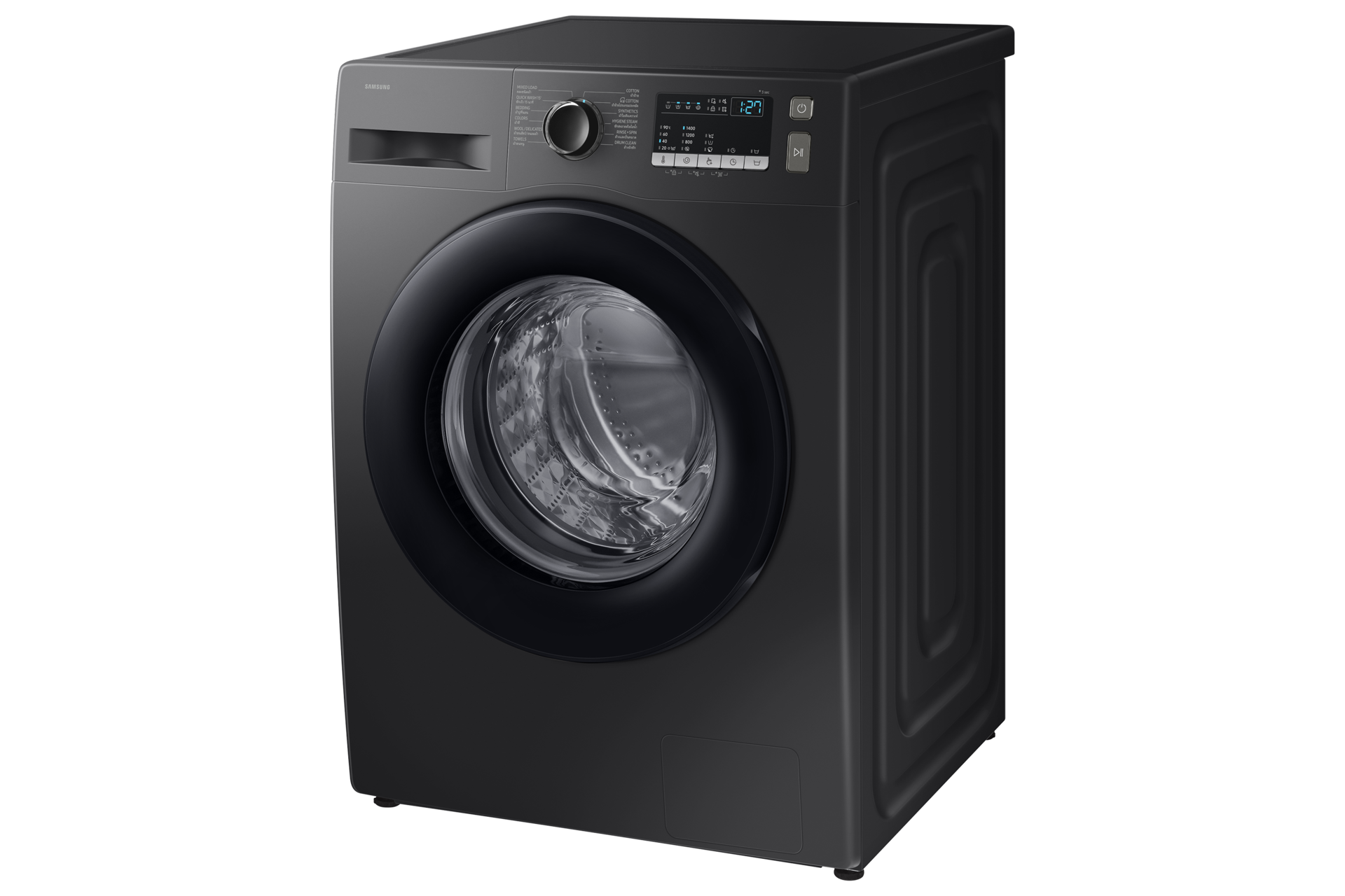Laundry (Washer) Hygiene Steam 9Kg R-Perspective Black 