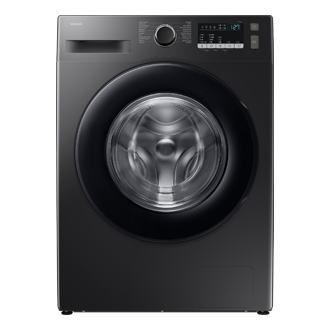 เครื่องซักผ้าฝาหน้าพร้อมด้วย Hygiene Steam ขนาด 9 กก. ด้านหน้า สีดำ