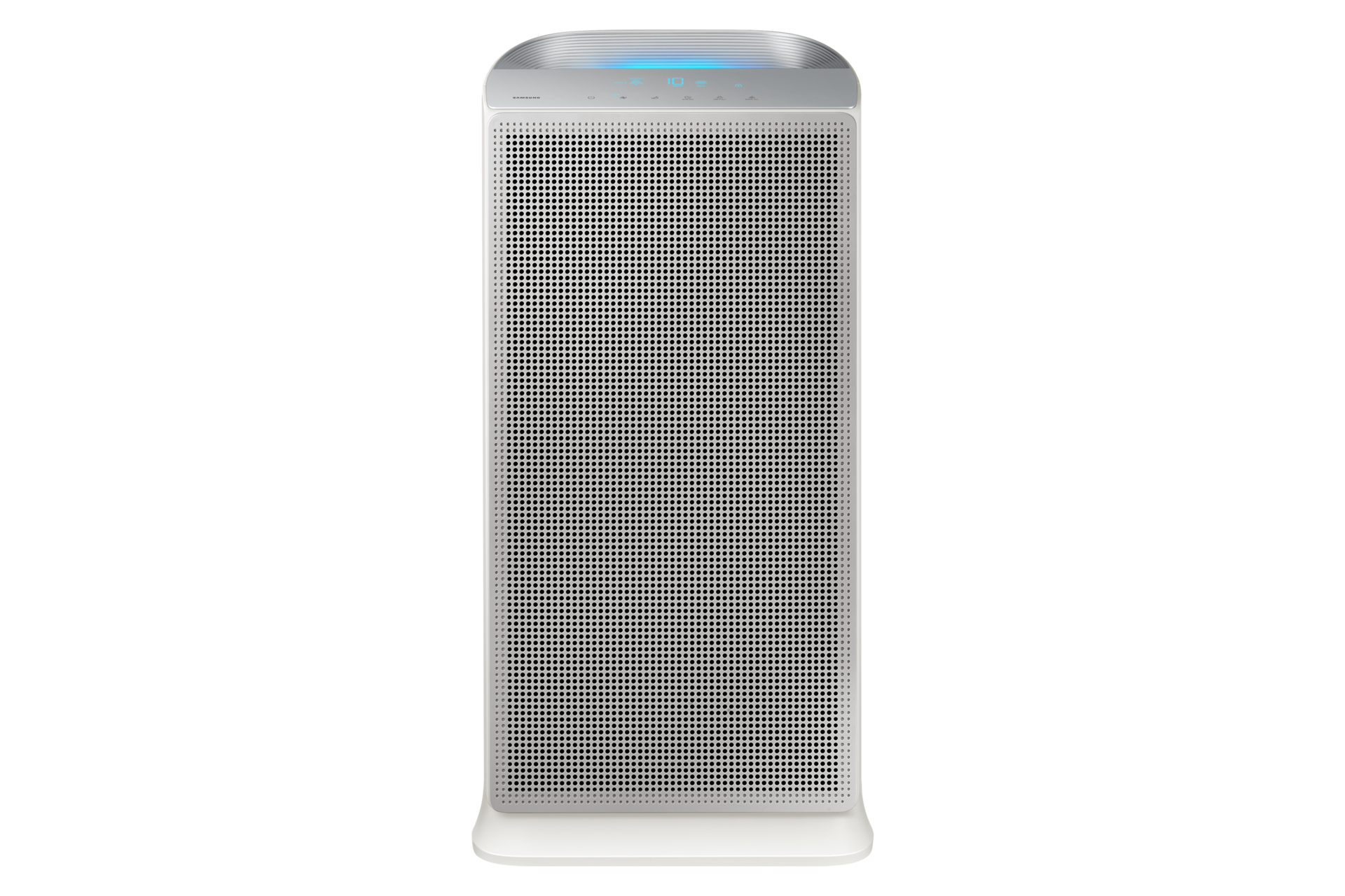 AX5500 Air Purifier with Multi-Layered High Efficiency Purification System Front-On Silver 