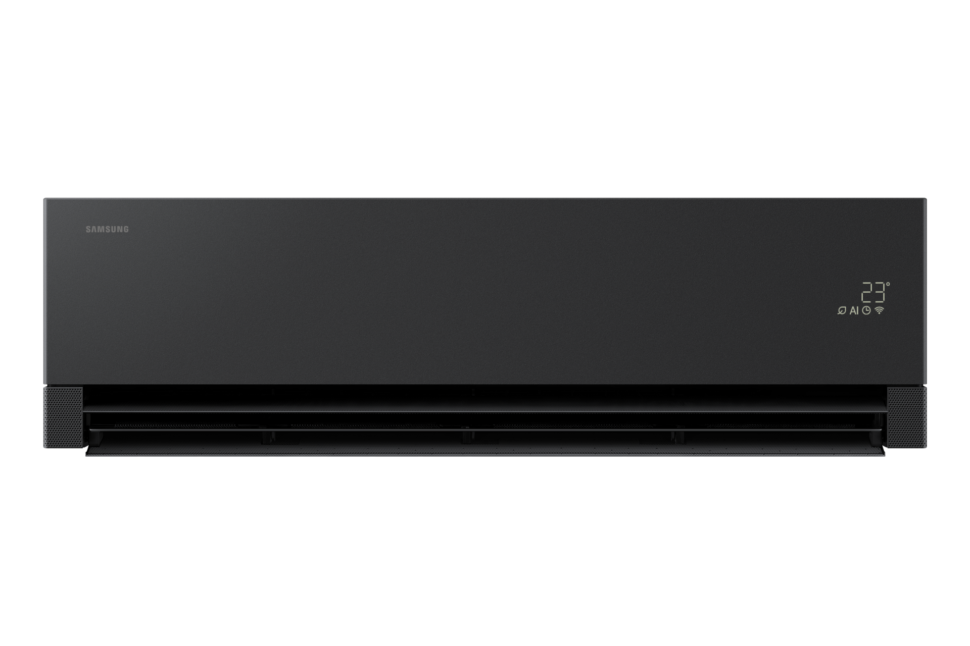 Bespoke AI WindFree Pro Black Duvar Tipi Split Klima 18.000 BTU Front-Open Black 
