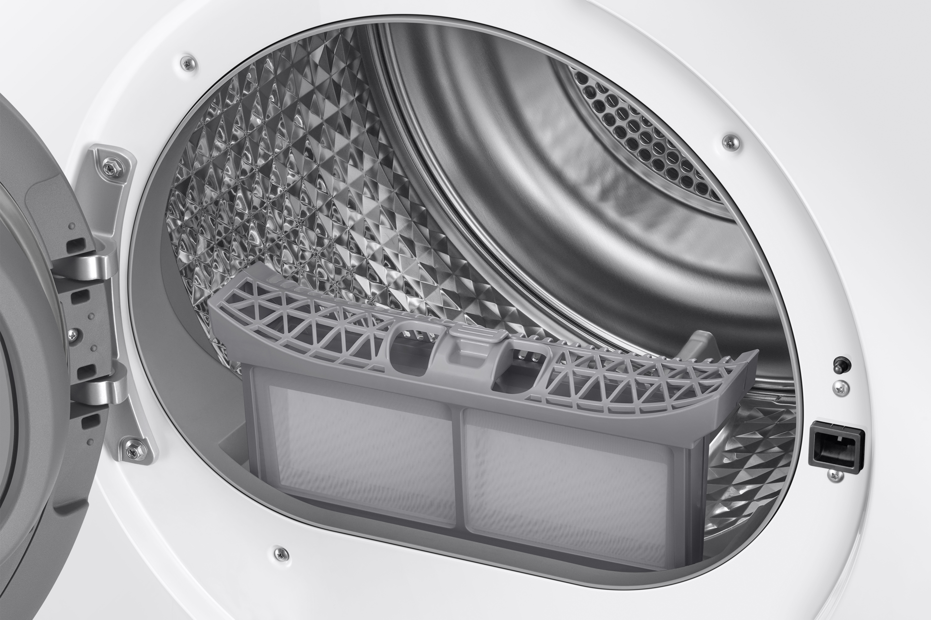 Laundry Dryer with A Energy Efficiency Rating Detail-Drum White 