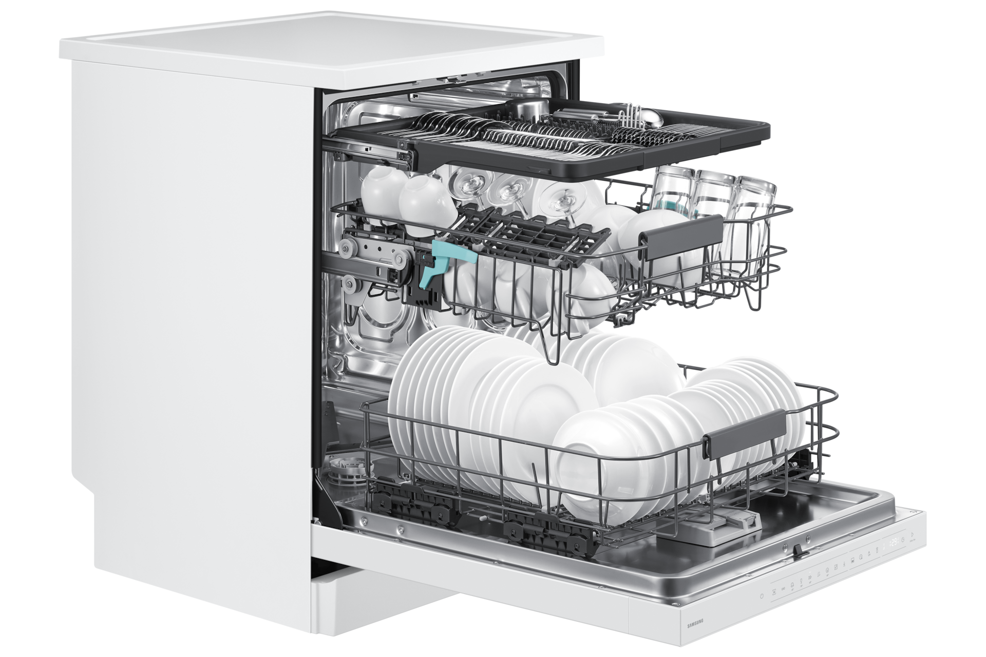 Solo Bulaşık Makinesi Yapay Zeka Yıkama 8 Program + 4 İndirilebilir Program ⠀ Dynamic1 Essential White 