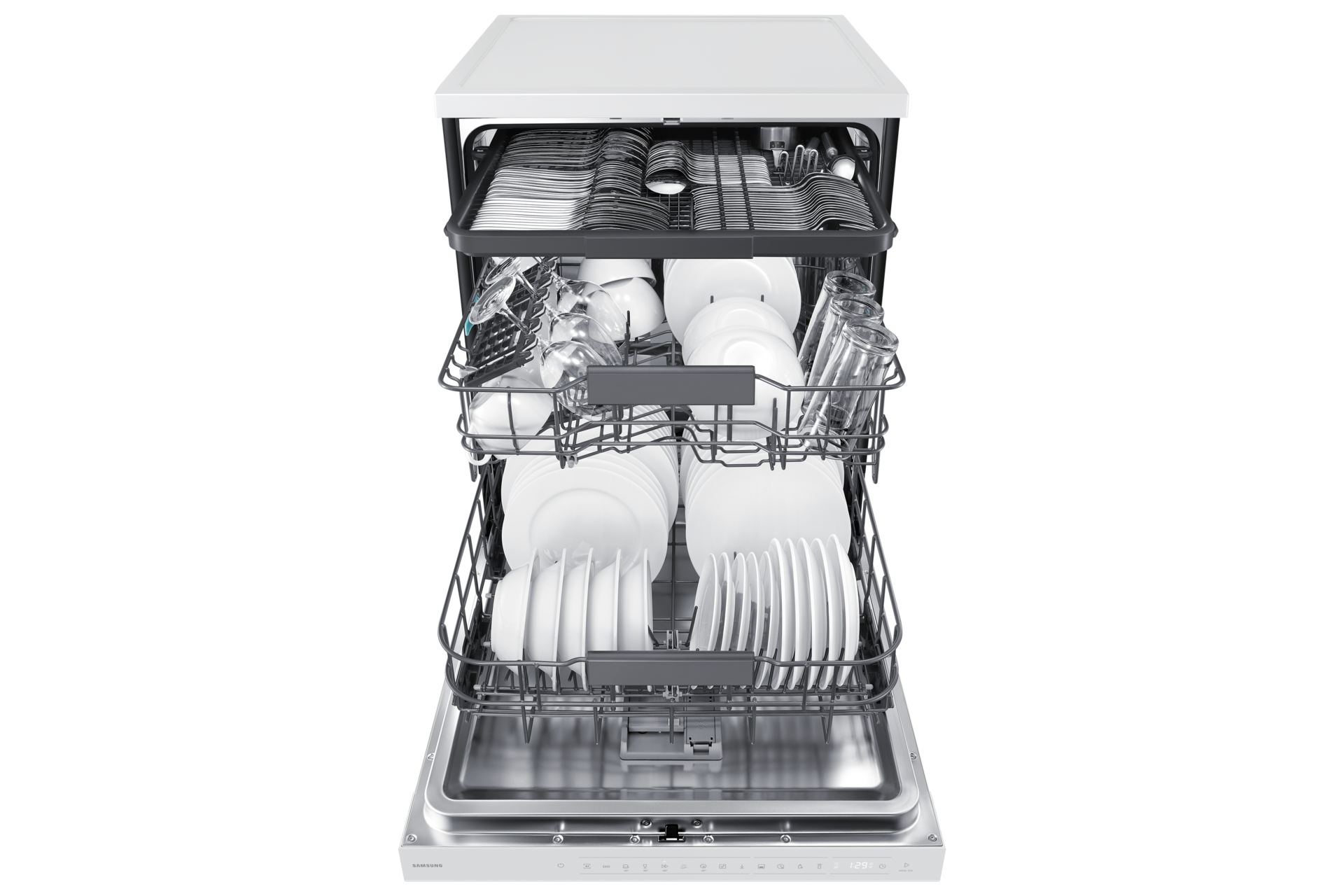 Solo Bulaşık Makinesi Yapay Zeka Yıkama 8 Program + 4 İndirilebilir Program ⠀ Front-Open3 Essential White 