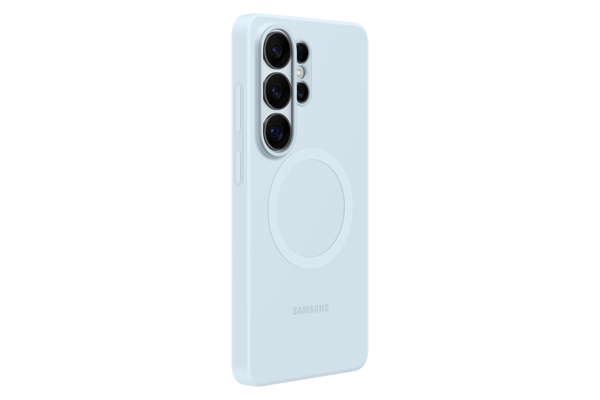 Galaxy S26 Ultra Silikon Magnet Kılıf Dynamic Light Blue 