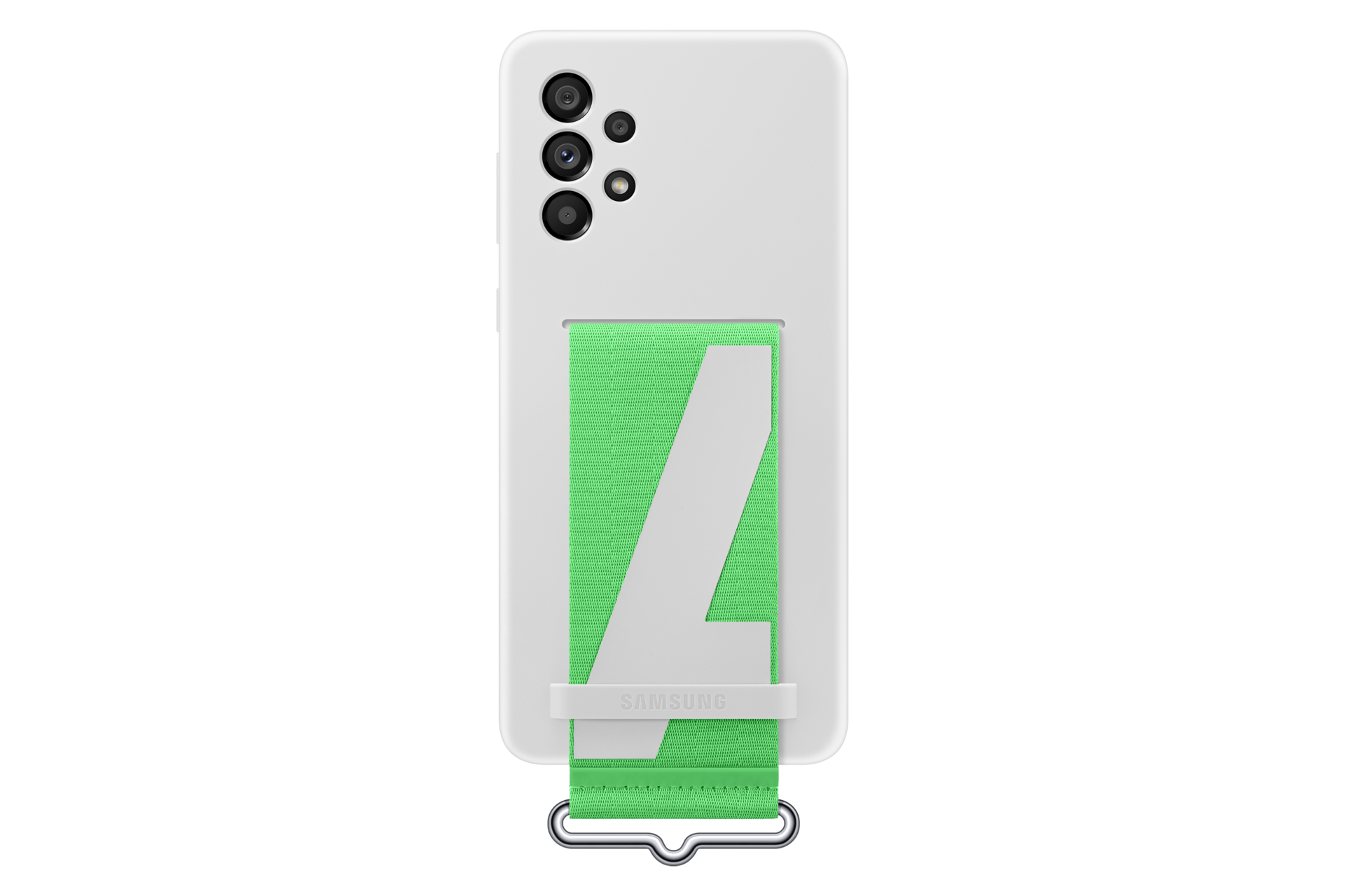 Galaxy A73 5G Kayışlı Silikon Kılıf Beyaz Samsung Türkiye
