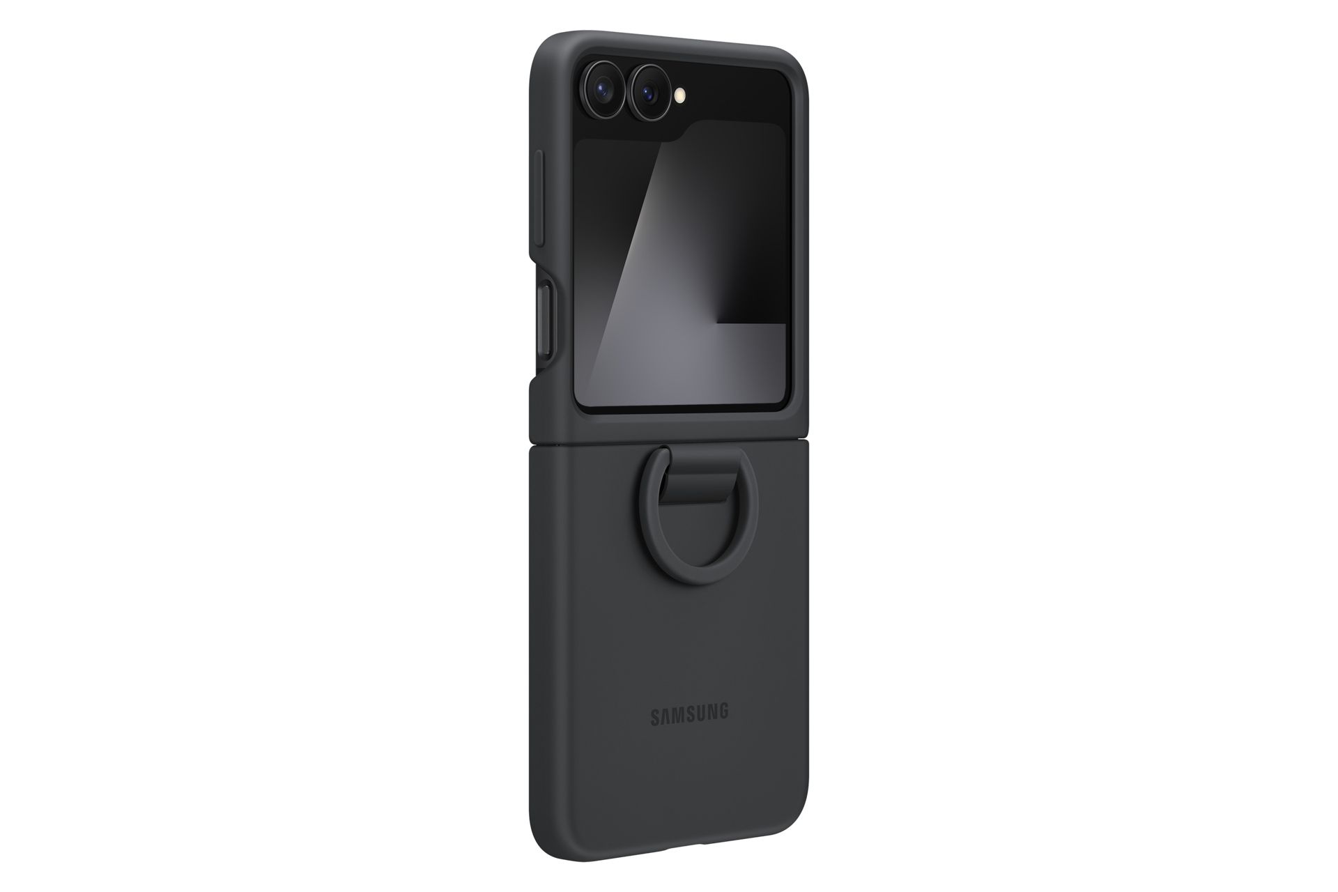 Silicone Case for Galaxy Z Flip7 FE, Z Flip6 Dynamic Black 