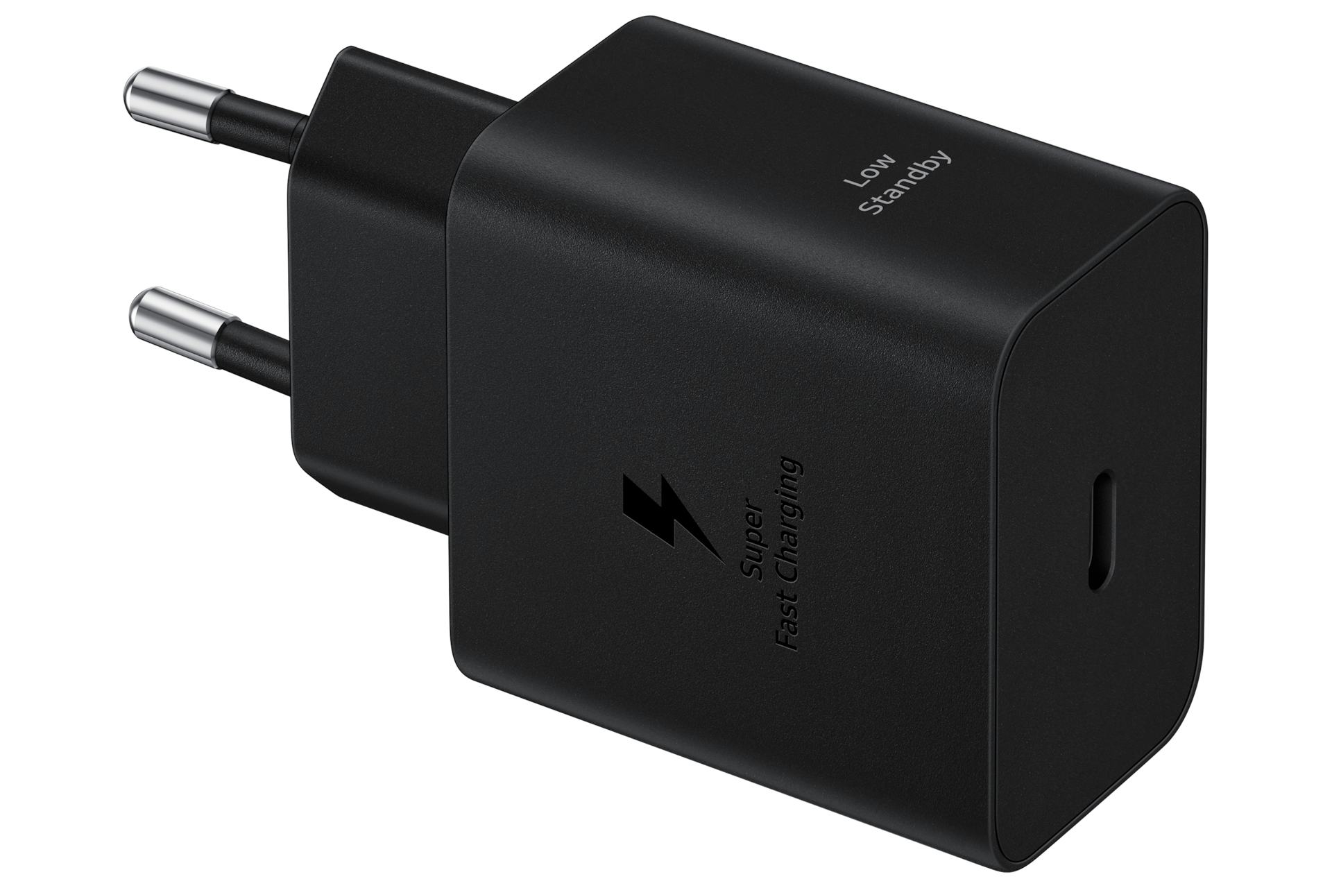 45W Power Adapter (2024) Front Black 