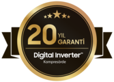 Dijital İnverter Teknolojisi - 20 yıl garanti