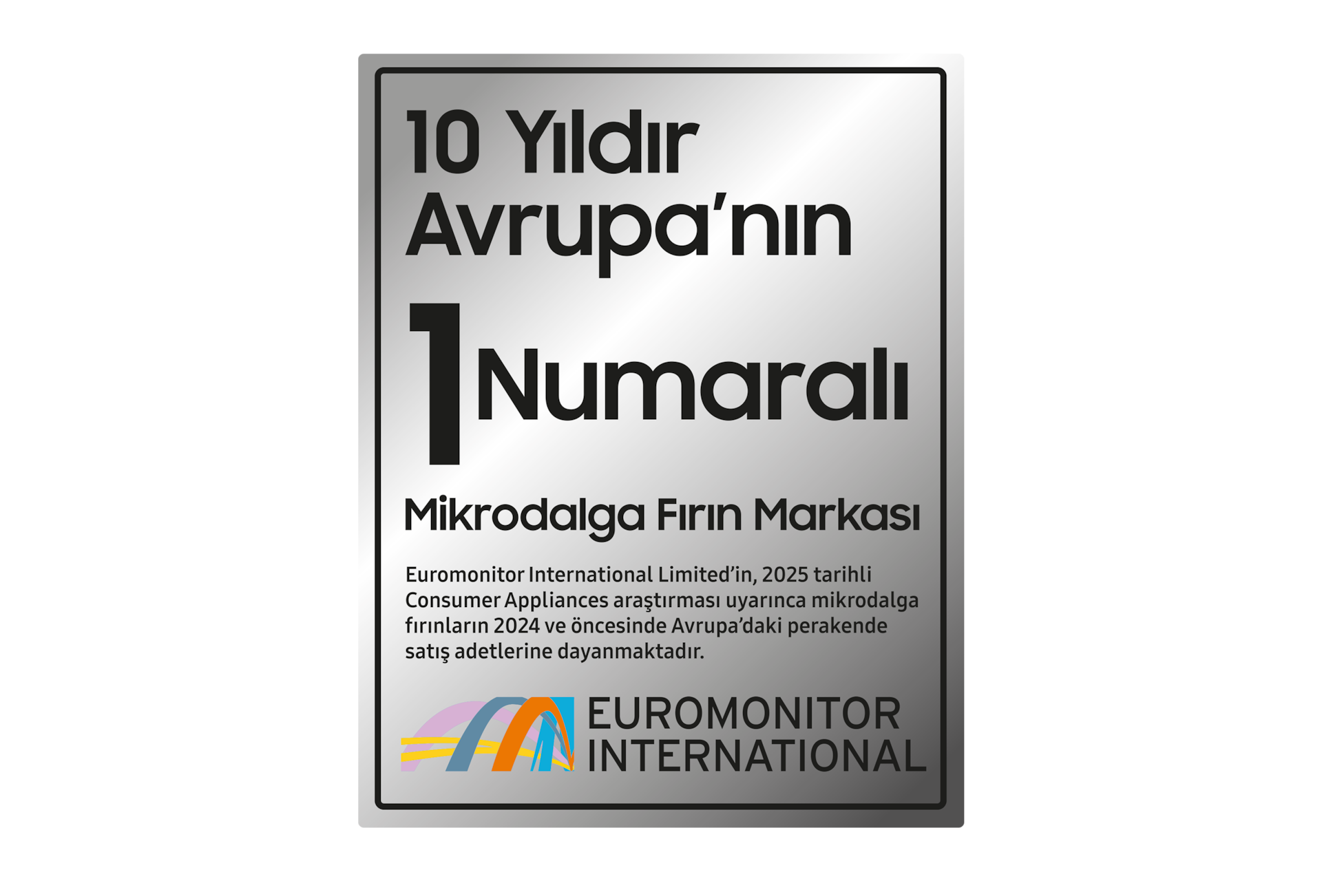 10 Yıldır Avrupa'nın 1 Numaralı Mikrodalga Fırın Markası