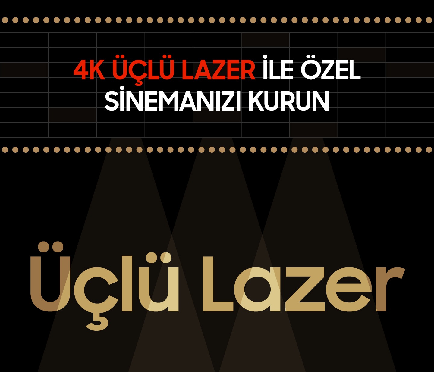 Launch your private cinema in 4K Triple laserTriple laser