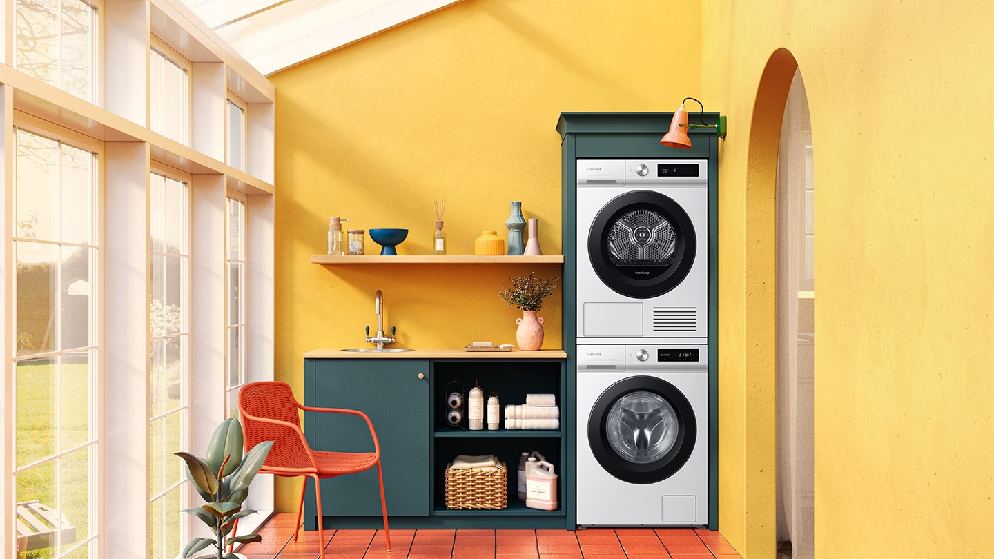 DV5000B is installed in the laundry room.