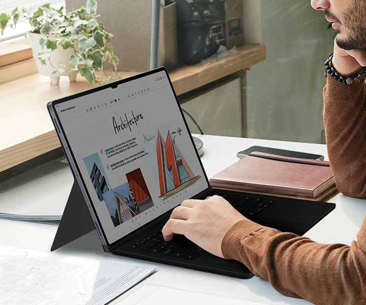 Galaxy Tab S10 Ultra Book Cover Keyboard — AI Key Black | Samsung