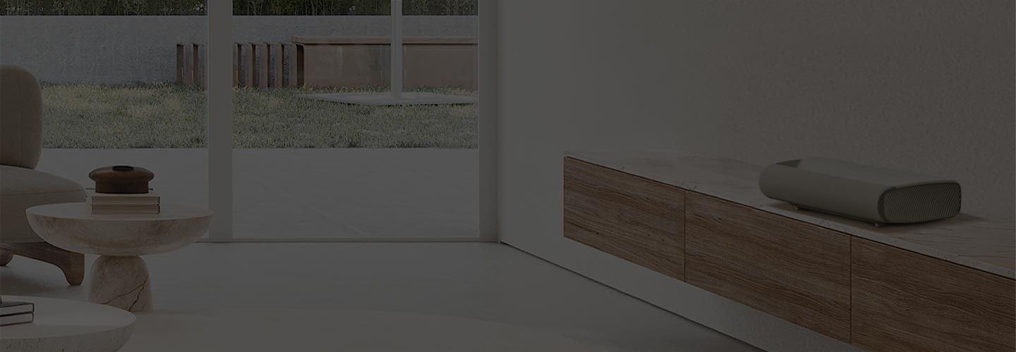 The Premiere blends seamlessly into a modern living space with various furniture and decor.