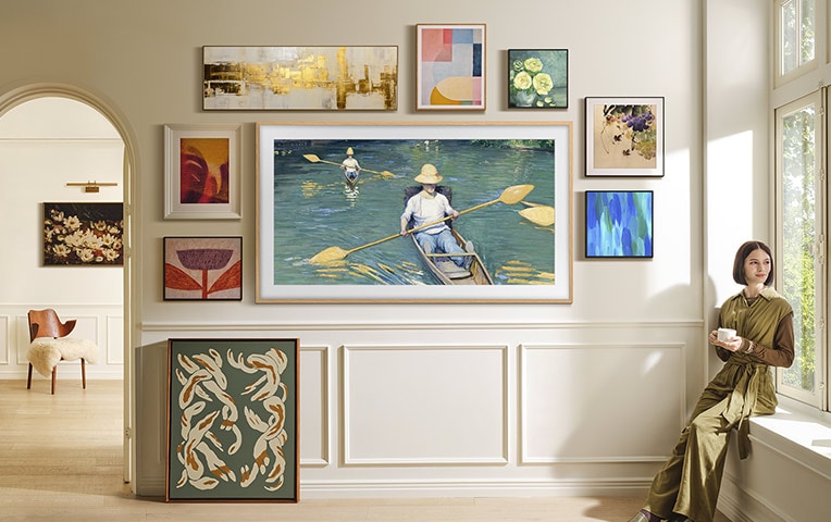 The Frame Pro melds with decor