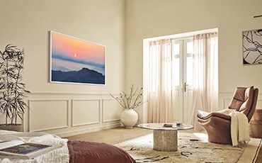 The Frame Pro melds with decor