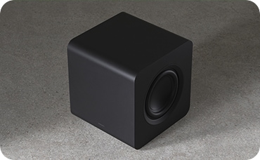 TV with Q800F and subwoofer