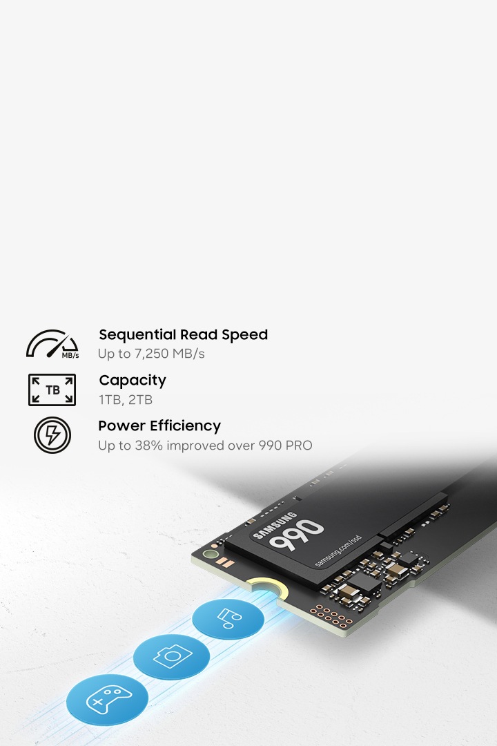 990 NVMe M.2 SSD 1TB PCIe 4.0 MZ-V9V1T0BW | Samsung Türkiye
