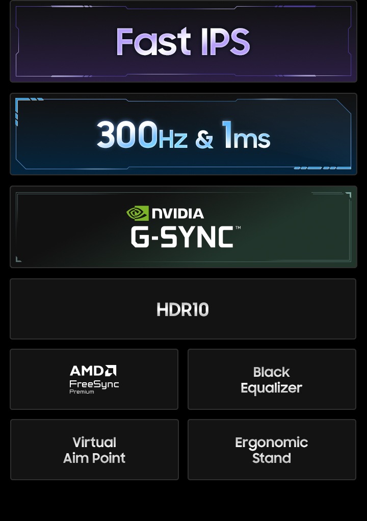 25 Inch Odyssey G4 G40H FHD 300Hz Gaming Monitor LS25HG402EUXUF