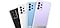 Siyah/beyaz/mavi/menekşe rengindeki Galaxy A52 telefonlara takılı 4 adet Ayaklı Şeffaf Kılıf sırayla etrafa dağılır.