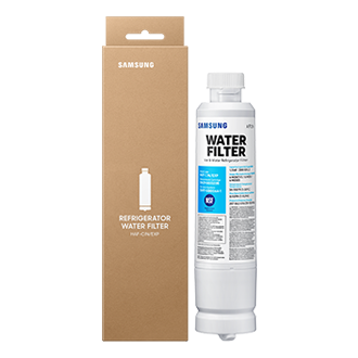 Water Filter Refrigerator Accessory with Fresh filtered Water with Certified performance Front White 