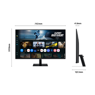 32" Smart Monitör M7 M70F 4K 60 Hz Siyah