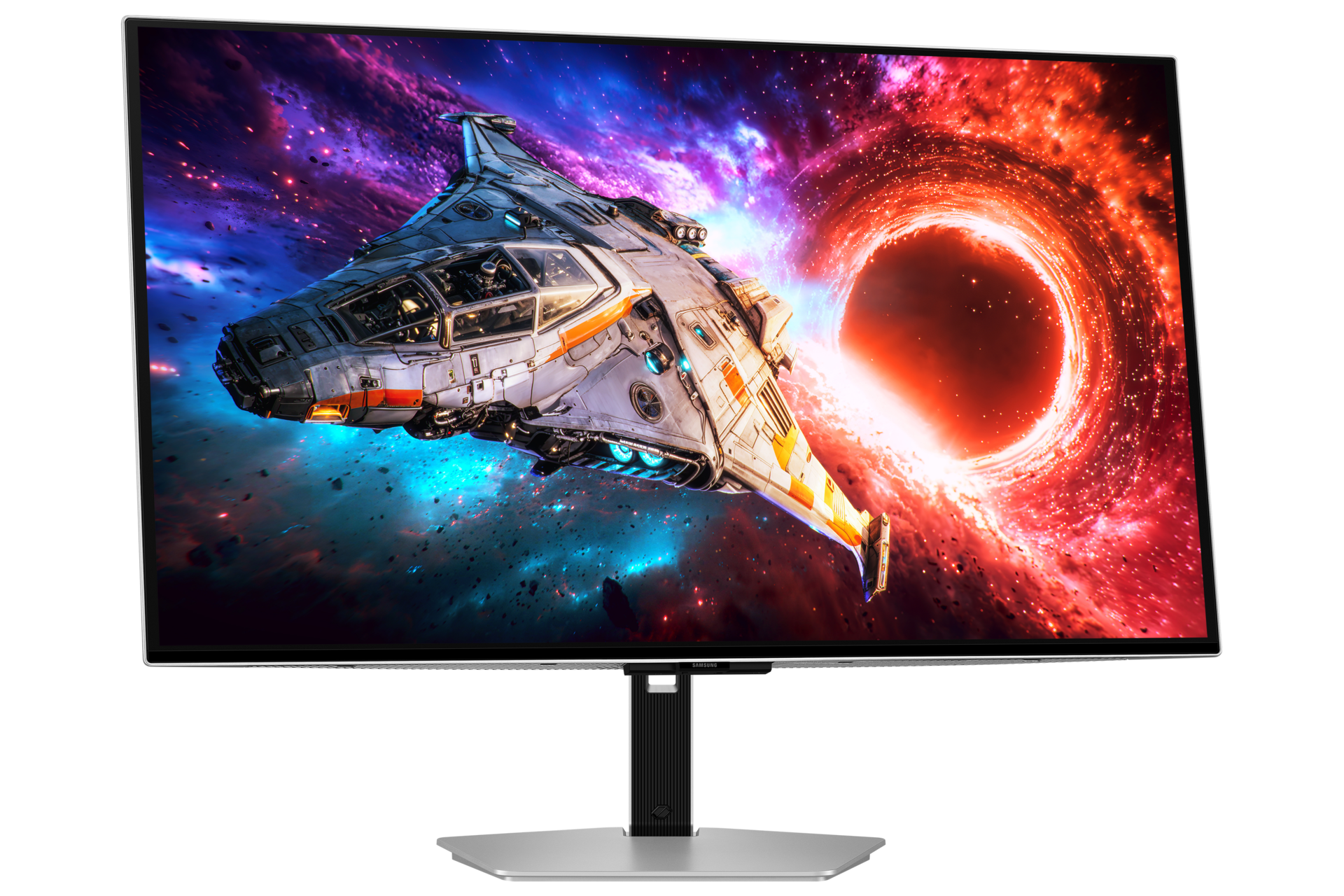 27/32 Inch Odyssey OLED G8 G80SH 4K 240Hz Gaming Monitor Swivel2 Silver 