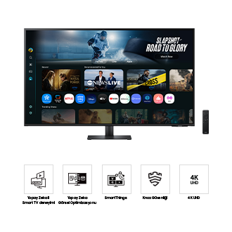 43" Smart Monitör M7 M70F 4K 60 Hz Black