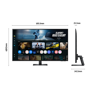 43" Smart Monitör M7 M70F 4K 60 Hz Black