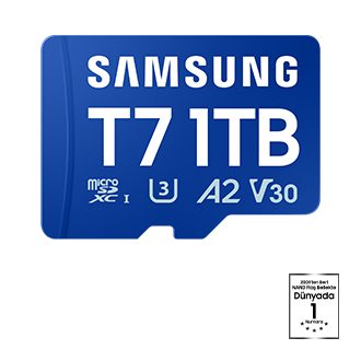 T7 microSD Card microSDXC™ UHS-I Card Front Blue 