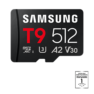 T9 microSD Card microSDXC™ UHS-I Card Front Black 