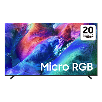 {size}" Micro RGB R85H 4K Samsung Vision AI Smart TV (2026) Front Titanium Black 