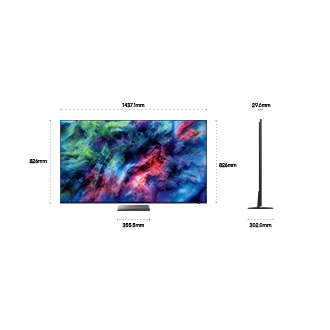 65" Micro RGB R95H 4K Samsung Vision AI Smart TV (2026) Black